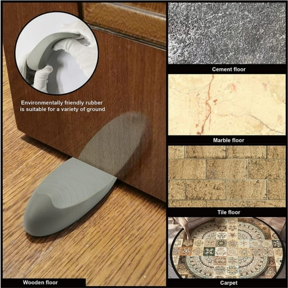 Rubber Wedge Door Stoppers - Picture 2 of 16